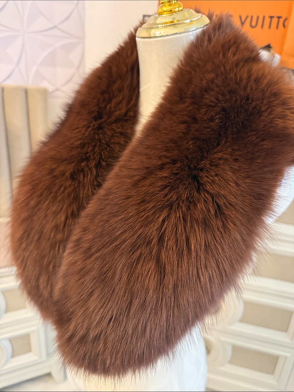 Real Fox fur scarf thick pelts